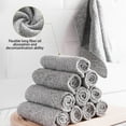 thumbnail image 4 of Wovilon Ultrafine Charcoal Fiber Dishwashing Towel Strong Water Absorption Non-stick Oil Kitchen Cleaning Scouring Pad Absorbent Rag Dishwashing Towel, 4 of 6