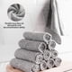 thumbnail image 4 of Paño de fibra de carbón ultrafino para lavavajillas | Estropajo superabsorbente y antiadherente para fregar aceite | Paño de limpieza reutilizable para platos y superficies | Paño de microfibra gris, 4 of 6