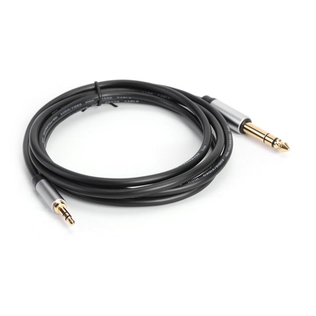 Btafrte Cable Adaptador A Chapado en Oro 3 5 Mm A 6 35 Mm para Amplificador (1 8 M)