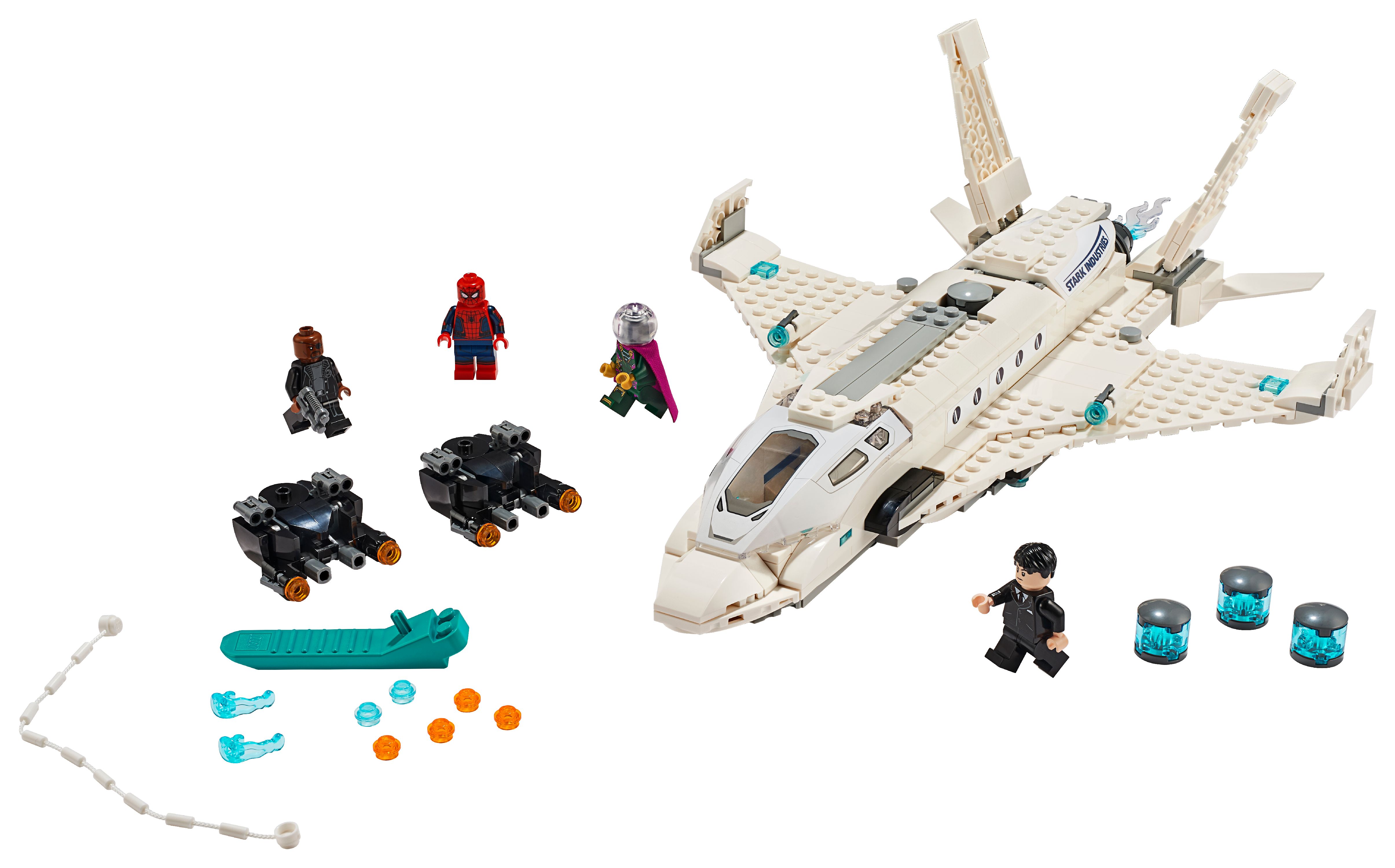 LEGO Marvel Spider-Man Far From Home: Stark Jet and the Drone Attack Superhero Set 76130 - image 2 of 7