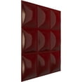 thumbnail image 2 of Ekena Millwork 19 5/8"W x 19 5/8"H Classic EnduraWall Decorative 3D Wall Panel, Gloss Merlot (12-Pack for 32.04 Sq. Ft.), 2 of 6