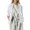 White, variant on Fonma Women's Casual Linen Blazer Jackets Lapel 3/4 Sleeve Suit Blazer Army Green S