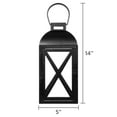 Mainstays Medium Black Metal Candle Holder Lantern