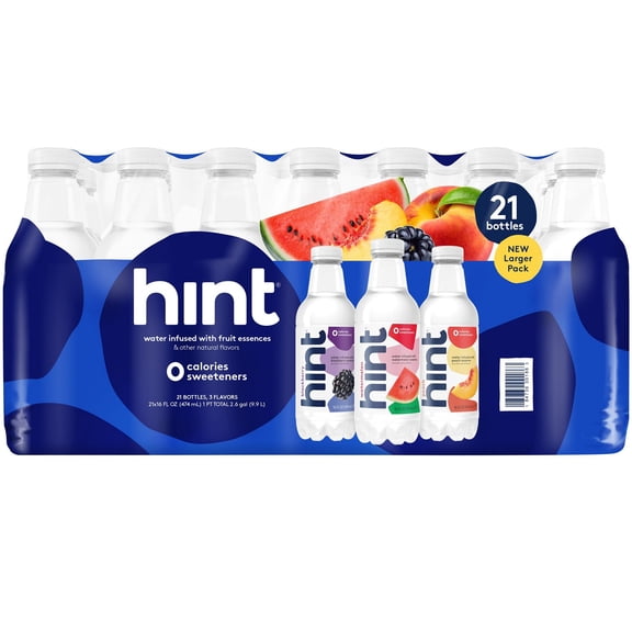 Hint Flavored Water, Variety Pack, 16 Fluid Ounce (Pack of 21)