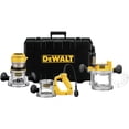 thumbnail image 1 of Kit de router DEWALT DW618B3 con base fija y sumergida, 12 A, 2,25 HP, 1 of 8