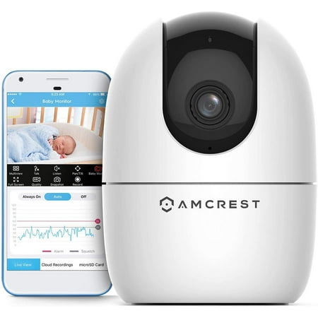 UPC: 0850007530976 | Amcrest 1080P WiFi Camera Indoor  Nanny Cam  Dog Camera  Sound & Baby Monitor  Human & Pet Detection  Motion-Tracking  w/ 2-Way Audio  Phone App  Pan/Tilt Wireless IP Camera  Night Vision  Smart Home