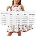 thumbnail image 3 of Bovxnpu Girls Dresses Summer Outfits Graphic Sleeveless Tank Waist-Fitted Crew Neck Sundress, 3 of 8