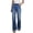 k352108-Blue4, variant on LIIPEE Women Pants Casual Solid Color Stretchy Butt Lifting Denim Pants With Pockets Ladies Slim Fit Wide Leg Jeans Comfortable Soft Breathable Daily Trousers,Dark Blue,S