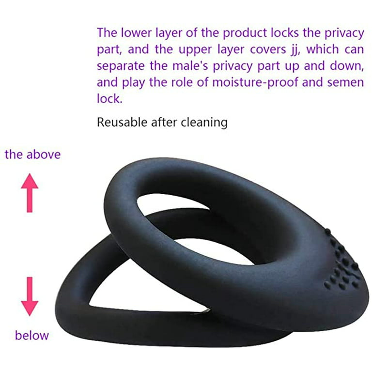Penis Rings rings for adult sex Erection Sex for Man Lasting Ring for  Couple Delay Rings for Men Erection Sex Toy Kit for Couples Soft  Skin-Friendly Silicone Tool, 