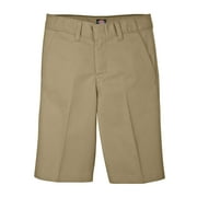 Dickies Boys School Uniform FlexWaist Flat Front Shorts, Sizes 4-20 & Husky