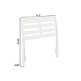 thumbnail image 4 of AFI Savannah Twin Solid Wood Headboard with Attachable Charger, White, 4 of 8