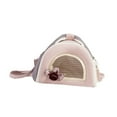 thumbnail image 2 of balikha Hamster Carrier Bag,Small Animal Travel Carrier,Outgoing Bag,Guinea Pig Carrier Small Pet Bag for Bird Hedgehog Bunny Hamster Pink S, 2 of 9