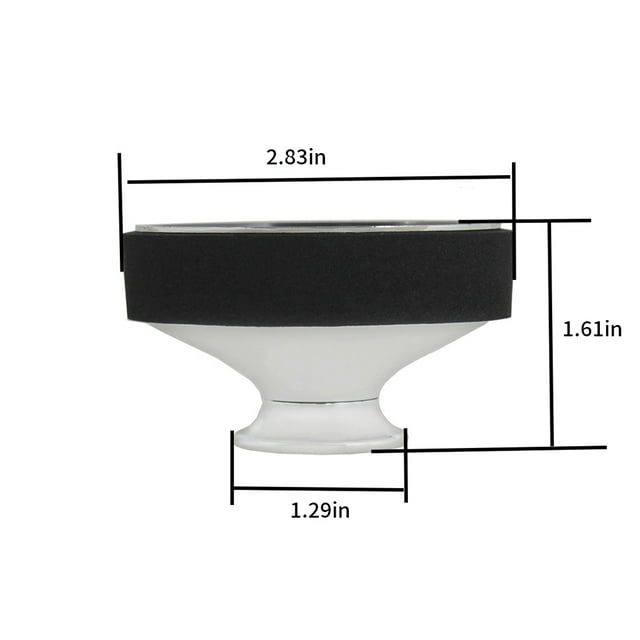 stanreset Saxophone Silencieux Rond Professionnel ABS Durable Suppression Pièces Sax Pratique Accessoires Accessoires Noir