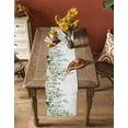 thumbnail image 4 of Sage Green Eucalyptus Table Runner Aesthetics Floral Farm Foliage Tablerunners 14 x 72 Inch, Table Decorations Tabletop Scarf for Summer Gathering Holiday Farmhouse Kitchen Dining Decor, 4 of 6