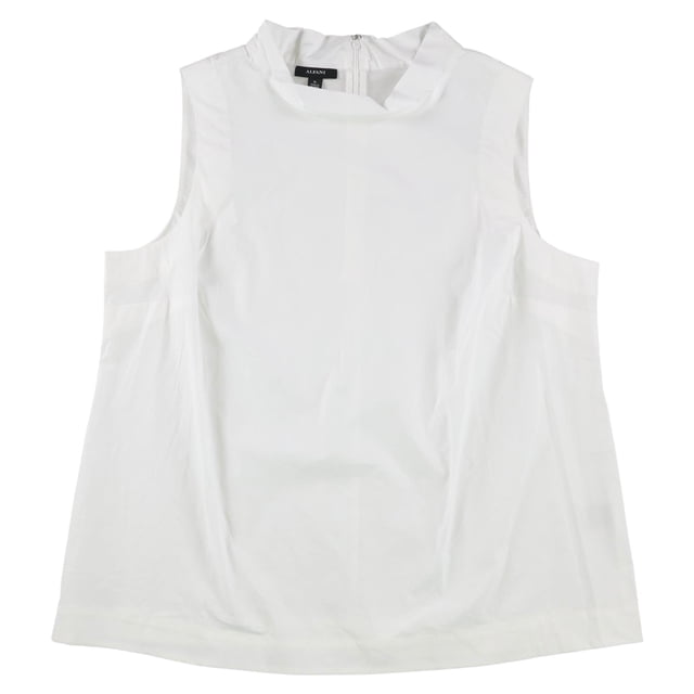 Alfani blusa sin mangas sólida para mujer, blanco, grande