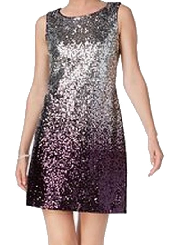 vince camuto silver dress