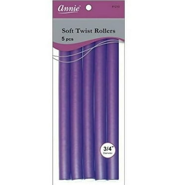 Annie Soft Twist Rollers 3/4" 5ct Purple Pack of 3