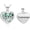 Customize, variant on Heart Guitar Cremation Jewelry Pendant Urn Necklace for Ashes Heart Abalone Shell Keepsake Memorial Urn Necklace for Women Men