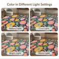 thumbnail image 7 of ODIKA 4'x6' Black Pink Vintage Floral Symphony Design Washable Area Rug Elegant Maximalist Patterns with Retro Touch Pet Friendly, Non-Shedding for Bedroom, Reading Nook, 7 of 7