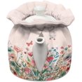thumbnail image 2 of Sweet Floral Tea Pot Cosy - Cotton Breakfast Tea Pot Cover With Elastic Band and Drawstring - Durable Kettle Cover for Kitchen, Home Family Decorative Accessories, 2 of 6