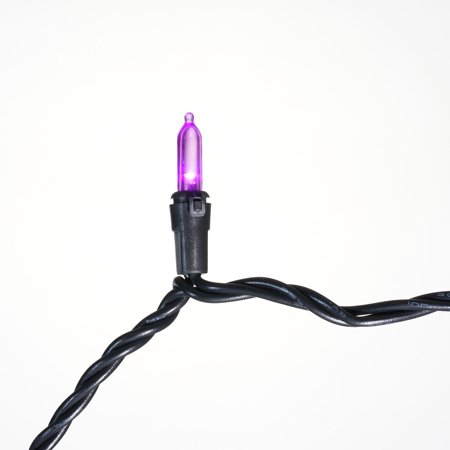 4 pack Purple Lights, 50CT, LED Minis, 9.5ft, Halloween Indoor/Outdoor, by Way To Celebrate