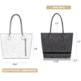 thumbnail image 3 of Bolso Tote Montana West de Cuero Vegano Trenzado para Mujer MWC-090BK, 3 of 7