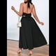 thumbnail image 5 of Vestido de Fiesta con Escote en V y Temperamento Francés para Mujer, Talla Grande Negro XXL, 5 of 9