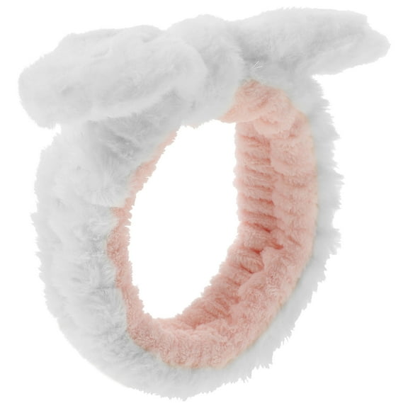 Raindrops Spa Headband for Washing Face White Elastic Comfortable Hair Band