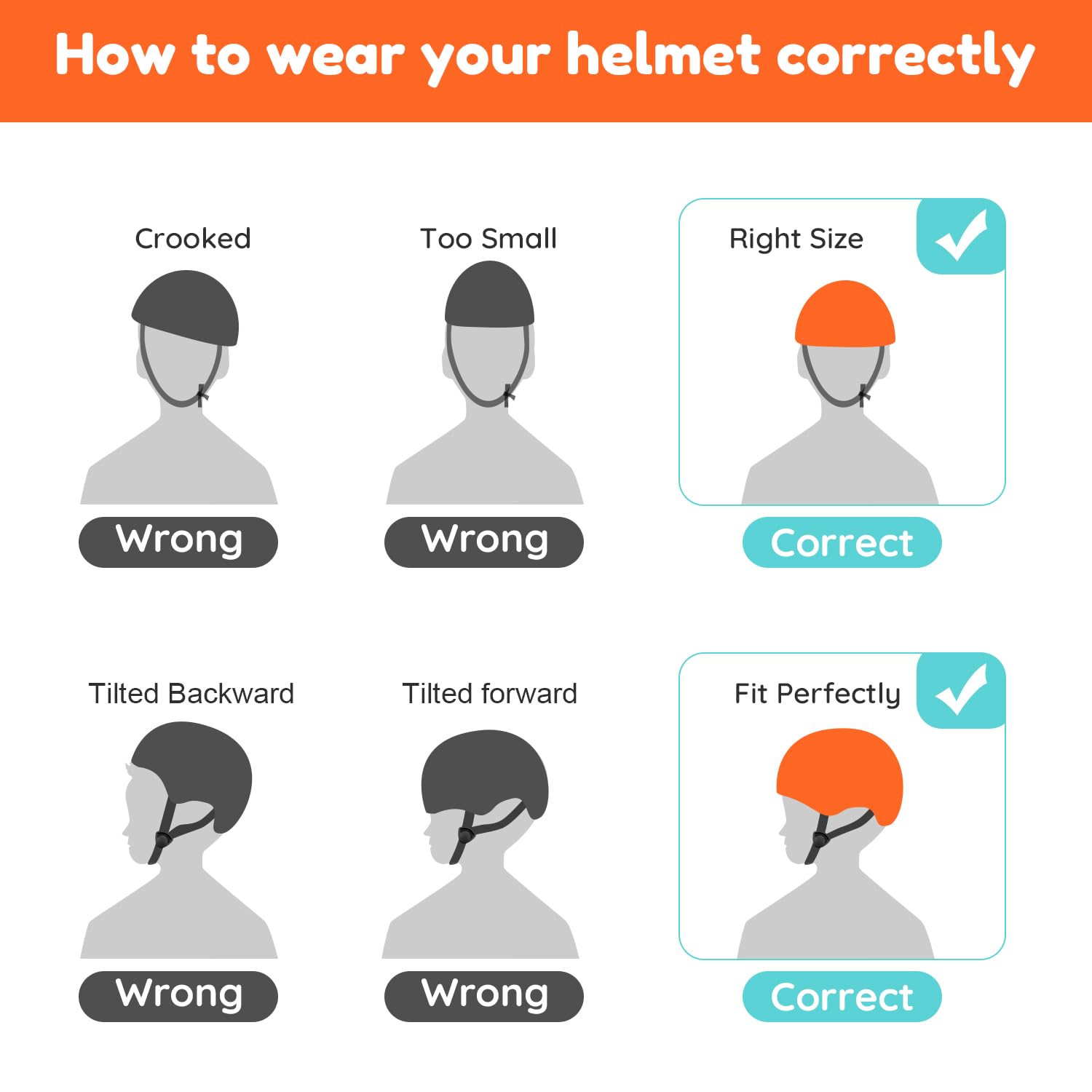 Besttravel Kids Bike Helmet, Toddler Bicycles Helmets for Ages 3-8 Years Boys Girls, Multi-Sport Kids Helmet for Bicycles Skateboarding Scooter Balance, Orange