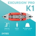 thumbnail image 2 of Open Box Intex Excursion Pro Inflatable Fishing Vinyl Kayak with Oar and Pump, 2 of 12