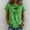Green, variant on LEKODE Boho Tops for Women Cotton Vintage Tshirts Plus Size Tops Cotton Gauze Tops Short Sleeve Shirts Solid Summer Tops Loose Dressy Casual Blouse Summer Blouses for Women Black L