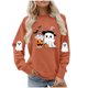thumbnail image 4 of Ailaofu Halloween Cute Sweatshirt For Women Long Sleeve Pullover Graphic Basic Tops Casual Fall Fashion Sweatshirts, 4 of 7