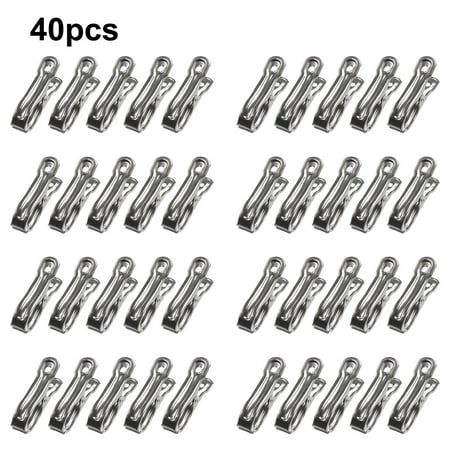 

ALSLIAO 40 Pcs Garden Clips Greenhouse Stainless Steel Greenhuose Clips