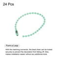 thumbnail image 3 of Unique Bargains 24Pack Light Green 4.72' Ball Bead Chains with Connectors for Key Chains DIY Crafts, 3 of 6
