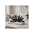 thumbnail image 2 of Ring Sculpture for Home Decor - Modern Metal Decorative Object for Living Room Centerpiece, Office, Bathroom or Shelf Accents - Aluminum Ornament for Coffee Tables and Room Styling - 5?, Black, 2 of 11
