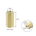 thumbnail image 2 of Uxcell M2.5x10mm Female to Female Hex Brass Spacer 10 Count, 2 of 5