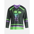 thumbnail image 3 of Invader Zim Men's & Big Men's Graphic Hockey Jersey with Long Sleeves, Sizes XS-3XL, 3 of 5