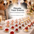 thumbnail image 6 of XISELI 60 Pcs Mini Dessert Plates 3.5 Inch Silver Cupcake Plates Disposable Baking Dessert Dish for Appetizer Wedding Christmas Birthday Party Supplies, Silver, 6 of 7