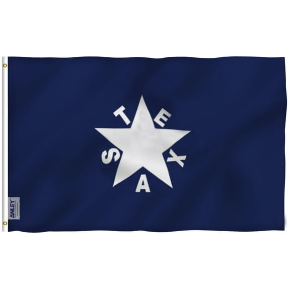 ANLEY [Fly Breeze] 3x5 Foot Zavala De Lorenzo Texas Flag - Vivid Color and UV Fade Resistant - Canvas Header and Double Stitched - Texan History Flags Polyester with Brass Grommets 3 X 5 Ft
