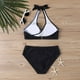 thumbnail image 4 of MKLEKYY Trajes De Baño Mujer Curvy Women'S Print High Waisted Tankini Two Tankini Set Swimsuit, 4 of 5