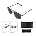 thumbnail image 4 of Lentes de Sol Levis Hombre X14038 Outlook Metal Gris Filtro 100% UV, 4 of 5