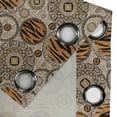 thumbnail image 4 of Ambesonne Grommet Curtain, , 50"x96", Warm Taupe Dark Orange, 4 of 5
