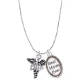 thumbnail image 1 of Delight Jewelry Silvertone Caduceus - DNP Best Mom Ever Charm Necklace, 1 of 4