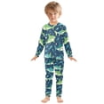 thumbnail image 6 of FORMRS Long Sleeve Top and Pants Pajama Set for Niños 2-Piece Sleepwear, Sizes 18M-8Y, Sharks Pattern, 6 of 6