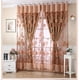 thumbnail image 5 of Cortina de tul voile con estampado floral jacquard de 250x100 cm Cafe jacquard, 5 of 9
