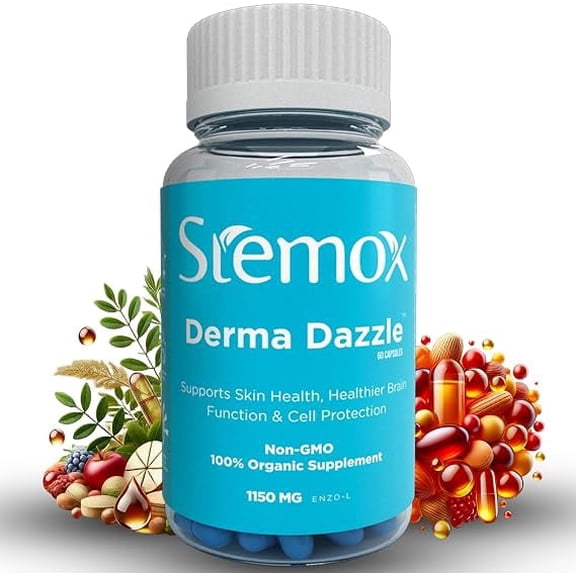 Derma Dazzle (ENZO-L) Alpha Lipoic Acid 600mg Capsules for Skin Brightening & Antioxidant Support – Promotes Healthy Complexion & Cellular Repair – 60 Capsules