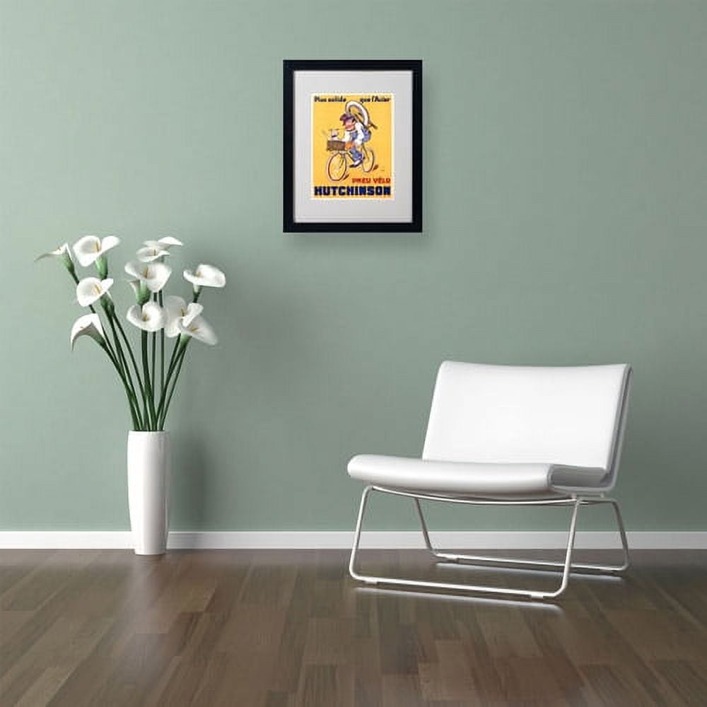 Trademark Fine Art "Hutchinson Tires 1937" Canvas Art by Mitch Liebeaux, Black Frame