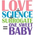 thumbnail image 2 of CafePress - Love, Science, A Surrogate Body Suit - Baby Light Bodysuit, Size Newborn - 24 Months, 2 of 4