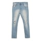 thumbnail image 2 of Pantalones de mezclilla rasgados casuales para hombre Pantalones rectos retro elásticos con agujeros Azul m Zulema Pantalones vaqueros, 2 of 8