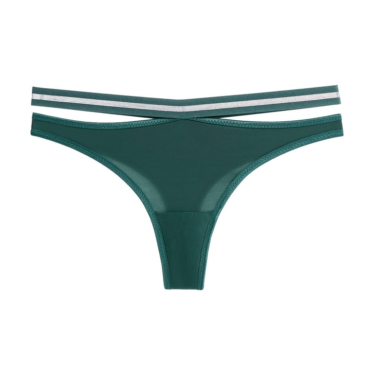 adviicd Cotton Underwear Women Women's Cotton Underwear High Waist Stretch  Briefs Soft Underpants Ladies Full Coverage Panties Green X-Large